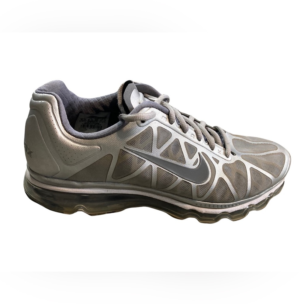 Nike Air Max 360 + 2011 Grey Mens Running Shoes 429889-018 Size 9.5 Silver